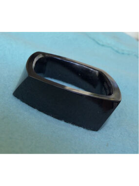 Tiffany & Co Frank Gehry Black Onyx Torque Square Ring Size 10